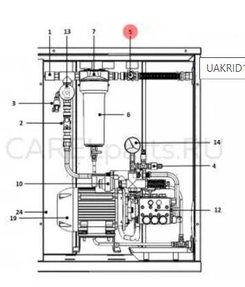 Редуктор давления 2 бар, 3/4 GAS F CAREL UAKRID1000 Автоматика