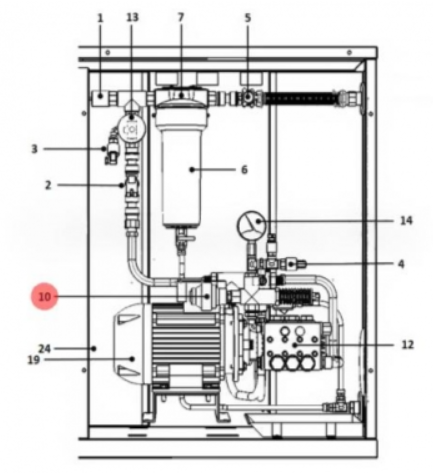 Помпа 80 л/ч для UA060HD1/HD2*0; UA060SL0*0; UA100**3*0 латунь CAREL 1309534AXX Тепловые насосы