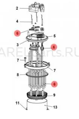 CAREL URKH03T500 ТЭНы #3