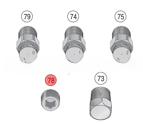 Заглушка, 4 форсунки CAREL 1309639AXX Вспомогательное оборудование ОПС #2